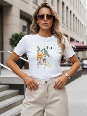 Damen-T-Shirt DSTREET NX8018RY-WH WEIß