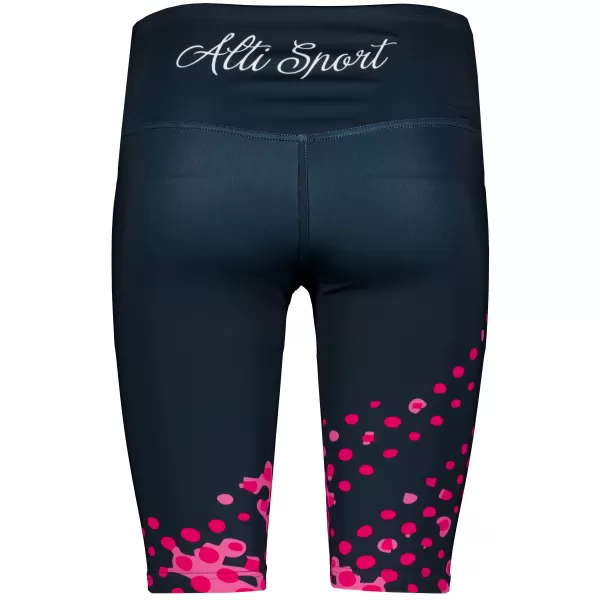  Premium-Overknee-Leggings für Damen (neue Größen) ALTISPORT VOJ/ALW109LEG06 ROSA-SCHWARZ 
