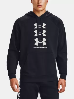 Herren-Sweatshirt UNDER ARMOUR RIVAL FLC MULTILOGO HD 1357094-001 SCHWARZ