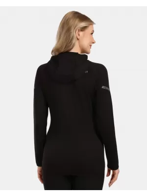 Fleece-Sweatshirt für Damen KILPI MEMPHIS-W 1L0201KI SCHWARZ