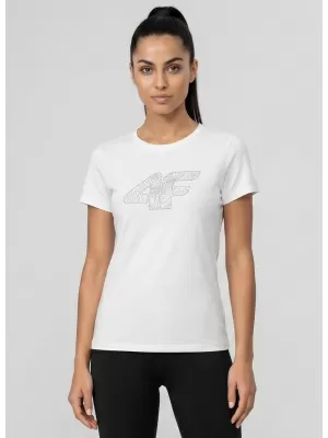 Damen-T-Shirt 4F WMM00TTSHF3309 WEIß