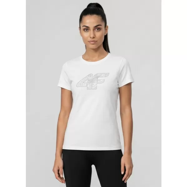  Damen-T-Shirt 4F WMM00TTSHF3309 WEIß 