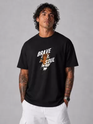 Herren-T-Shirt DSTREET NX1010R-BK-O SCHWARZ