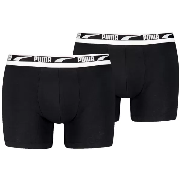  Herren-Boxershorts PUMA MEN EVERYDAY MULTI LOGO BOXER 2P 93832501 SCHWARZ 