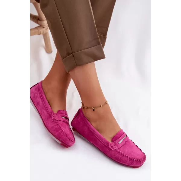  Damenmokassins S.BARSKI LR61-7029 FUCHSIE 
