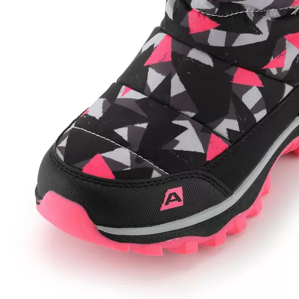  Winterschneemänner für Kinder ALPINE PRO BERNO NEONPINK 