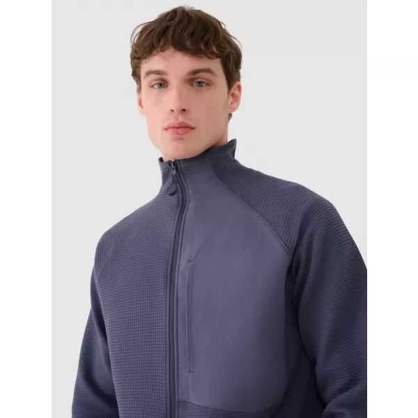  Fleece-Sweatshirt für Herren 4F WAW25TFLEM357 DENIM 