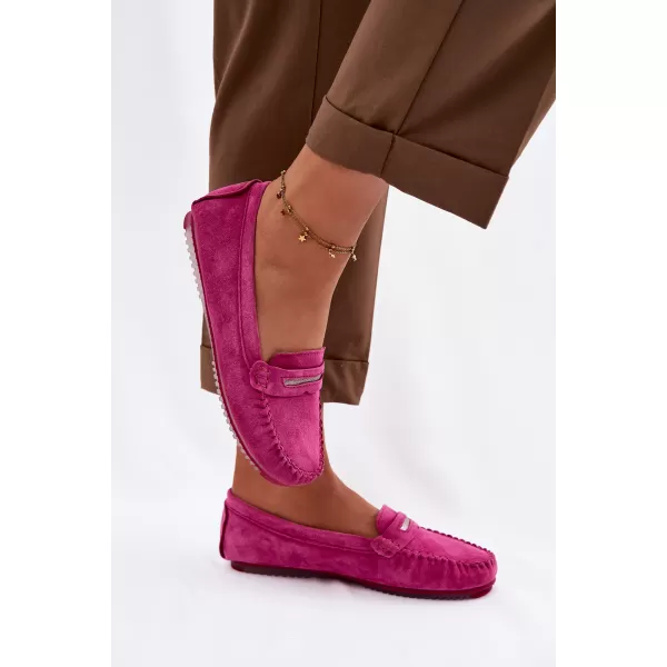  Damenmokassins S.BARSKI LR61-7029 FUCHSIE 