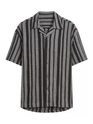 Herrenhemd URBAN CLASSICS TB8216-00826 SCHWARZ/WEIß
