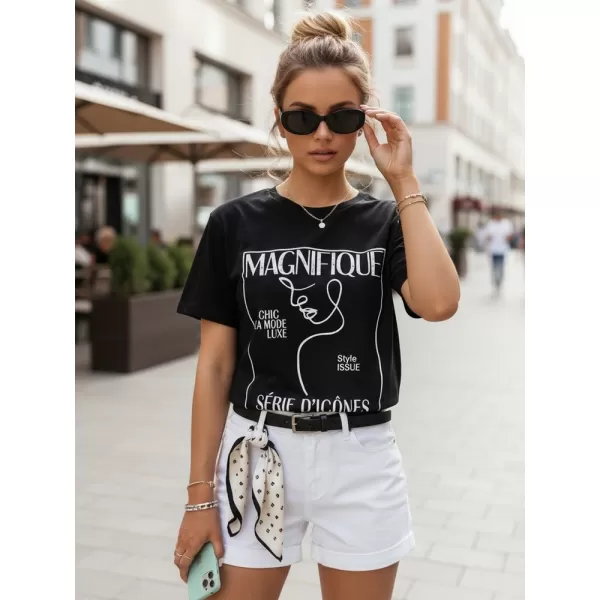  Damen-T-Shirt DSTREET RY2502 SCHWARZ 