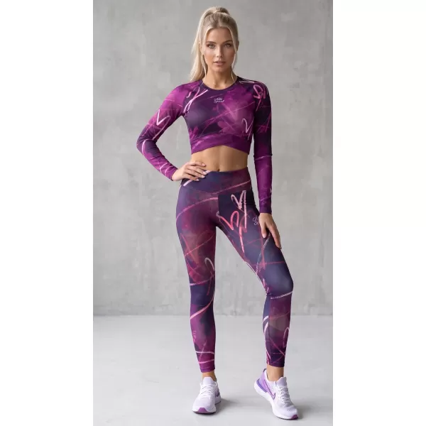  Lange Premium-Leggings für Damen (neue Größen) ALTISPORT VOJ/ALW082LEG05 LILA 