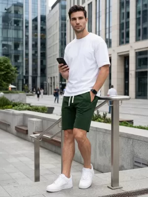 Herrenshorts DSTREET SX2629 GRÜN