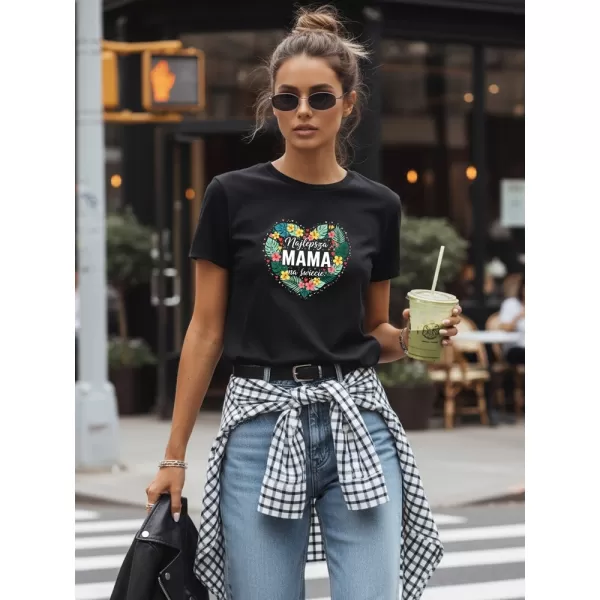  Damen-T-Shirt DSTREET NX5029RY-BK SCHWARZ 