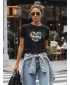 Damen-T-Shirt DSTREET NX5029RY-BK SCHWARZ
