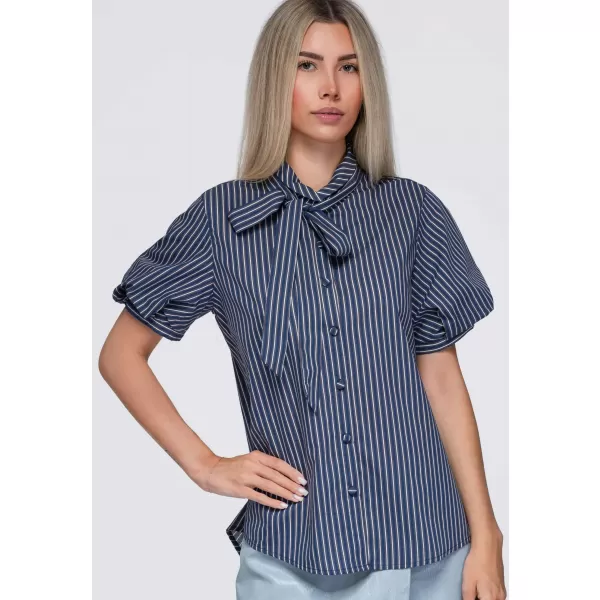  Damenhemd OMBRE OW-SH-E0067 MARINEBLAU 