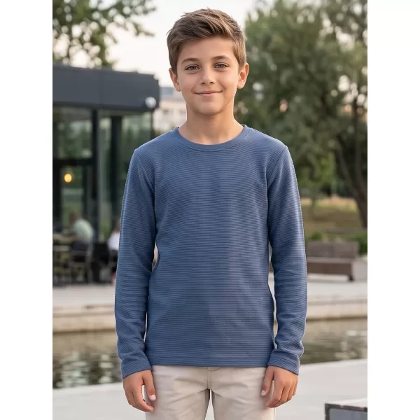  Meliertes T-Shirt für Kinder ALPINE PRO NOMARO ASHLEY BLAU 