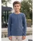 Meliertes T-Shirt für Kinder ALPINE PRO NOMARO ASHLEY BLAU