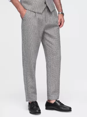 Herrenhosen OMBRE OM-PACP-0315 BRAUNE MELANGE