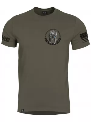 Herren-T-Shirt PENTAGON AGERON VIS ET HONOR K09012-VH GRÜN