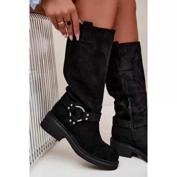  Damenstiefel BOTO LQ-163 SCHWARZ 