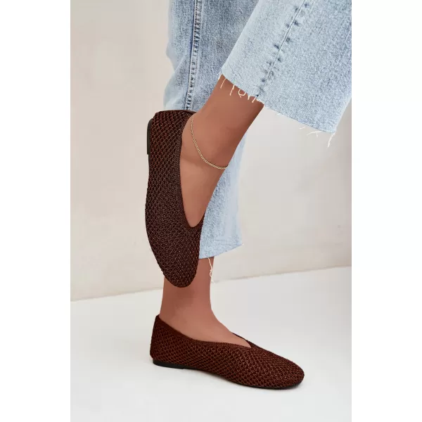  Ballerinas für Damen BOTO CH956 BRAUN 