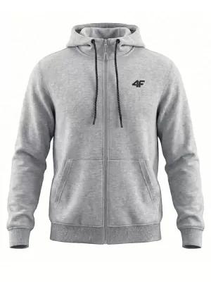 Herren-Sweatshirt 4F WMM00TSWSM2550 KALTE HELLGRAUE MELANGE