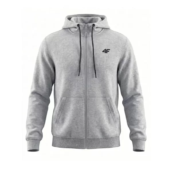  Herren-Sweatshirt 4F WMM00TSWSM2550 KALTE HELLGRAUE MELANGE 