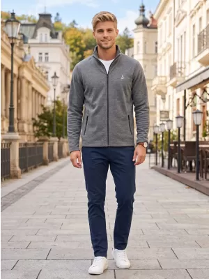 Fleece-Sweatshirt für Herren ALTISPORT ALM002852 SCHWARZES HIGHLIGHT