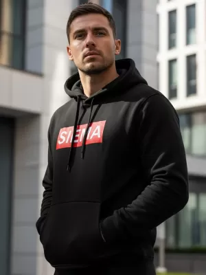 Herren-Sweatshirt DSTREET NX0031B-BK SCHWARZ