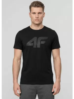 Herren-T-Shirt 4F WMM00TTSHM3342 TIEFSCHWARZ