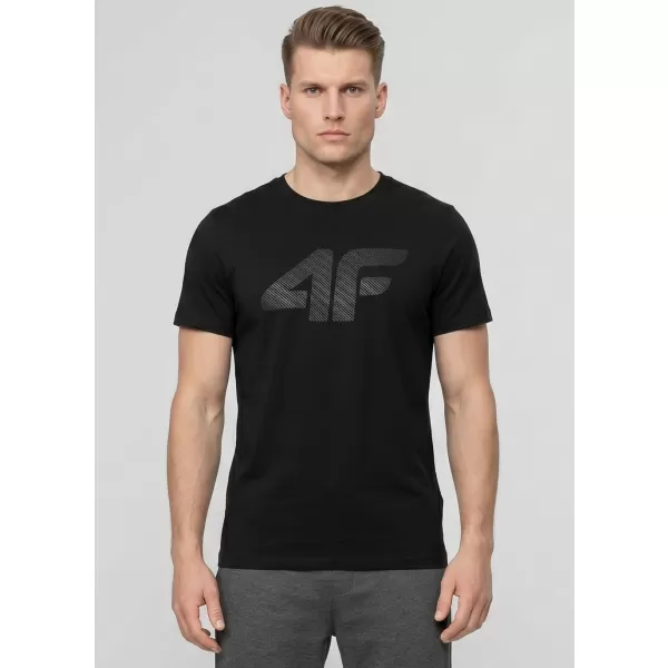  Herren-T-Shirt 4F WMM00TTSHM3342 TIEFSCHWARZ 