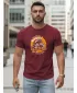 Herren-T-Shirt DSTREET NX5095R-BU BURGUND