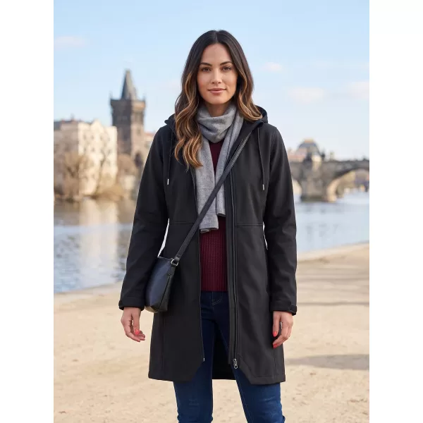  Warmer Softshellmantel für Damen ALPINE PRO IBORA 2 SCHWARZ 