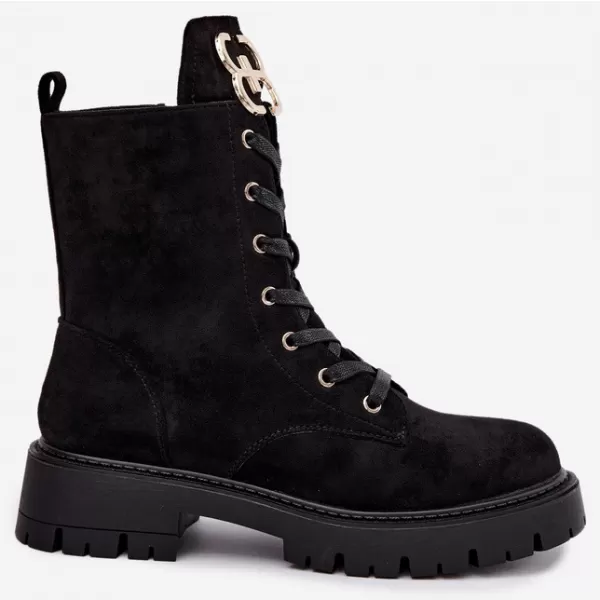  Damenschuhe BOTO NS631P SCHWARZ MATT 