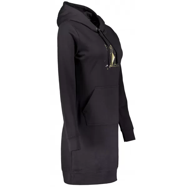  Erweitertes Damen-Sweatshirt ALTISPORT ALW091419 SCHWARZ UND GOLD 