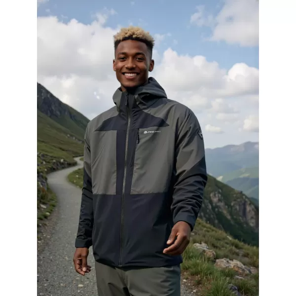  Outdoor-Jacke für Herren ALPINE PRO TEMUN SCHWARZ 