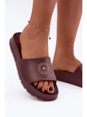 Damenhausschuhe BIG STAR SHOES UU274075 WEIN