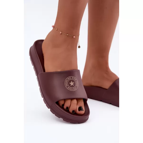  Damenhausschuhe BIG STAR SHOES UU274075 WEIN 