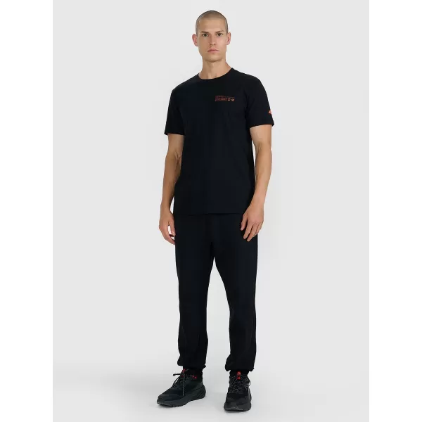  Herren-T-Shirt 4F WAW25TTSHM2372 TIEFSCHWARZ 
