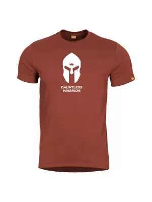 Herren-T-Shirt PENTAGON AGERON SPARTAN HELMET K09012-SH-74 KASTANIENBRAUNES ROT