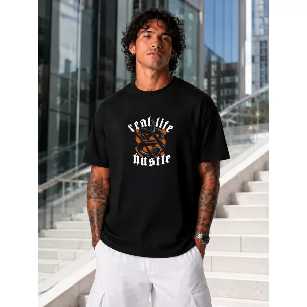  Herren-T-Shirt DSTREET NX1004R-BK-O SCHWARZ 