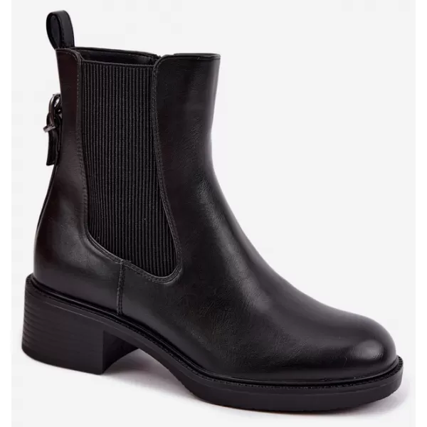  Damen-Stiefeletten SERGIO LEONE BT-04 SCHWARZ 