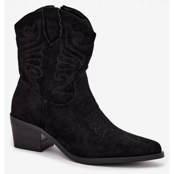  Damen-Stiefeletten BOTO 6508 SCHWARZ 
