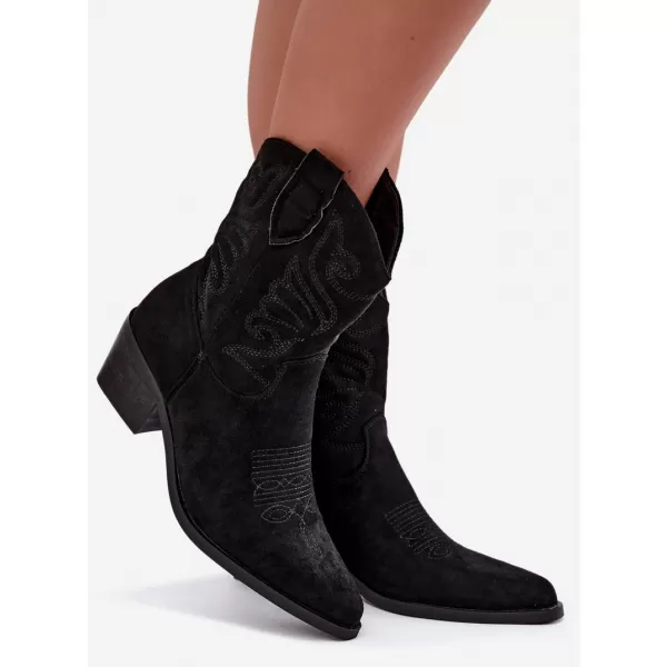  Damen-Stiefeletten BOTO 6508 SCHWARZ 