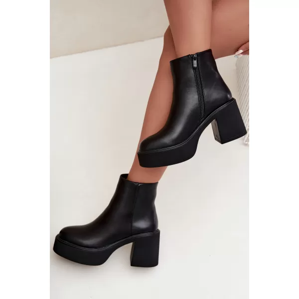  Damen-Stiefeletten BOTO 5303 SCHWARZ 