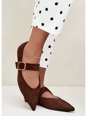 Ballerinas für Damen BOTO CH943 BRAUN