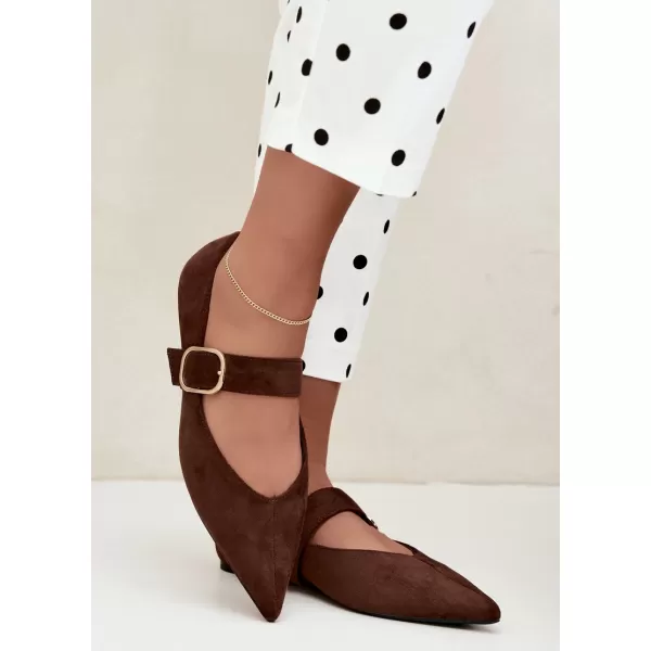  Ballerinas für Damen BOTO CH943 BRAUN 