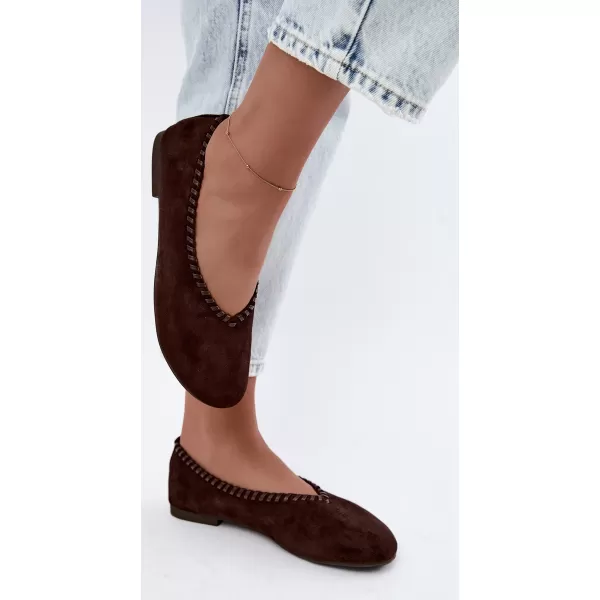  Ballerinas für Damen BOTO 9897 BRAUN 