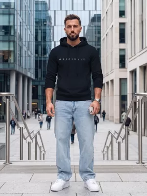 Herren-Sweatshirt DSTREET NX5151BX-25-09 DUNKELBLAU