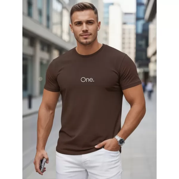  Herren-T-Shirt DSTREET NX5125R-CH BRAUN 